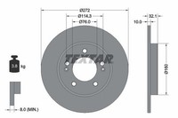2 X Bremsscheibe Textar 92291703 FüR KIA Ceed Xceed