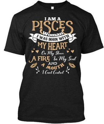 I Am A Pisces Woman T-Shirt Made in the USA Size S to 5XL