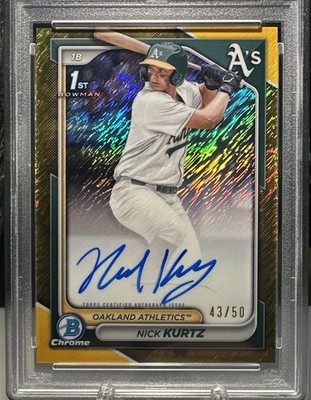 2024 Bowman Draft - Chrome Prospect Autographs Nick Kurtz #CPA-NK 