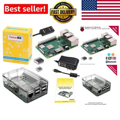 Raspberry Pi 3 Model B+ 1.4GHz Quad-Core with  Accessories & Setup Guide
