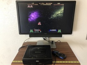 Galactic Attack Sega Saturn 1995 Taito Acclaim Shooter Action Loose Disc Tested