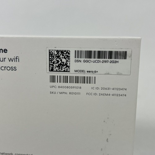 Eero 6+ Plus R010111 Dual Band Mesh Wi-Fi 6 Router Set Neu VERSIEGELT - Bild 2 von 8