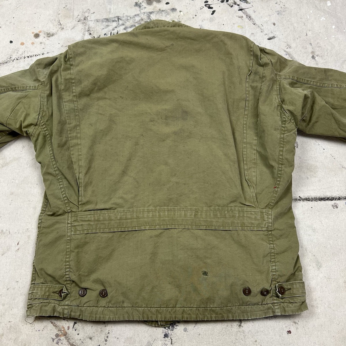 Vintage 40s WW2 US Military M41 Field Jacket Mens Large M1941 Army