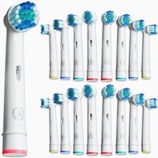 Electric Toothbrush Replacement Heads Compatible with Oral-B Braun   16 Pack NEW