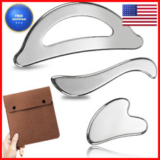 Rena Chris Gua Sha Scraper Tool Stainless Steel Gua Sha Set For Deep Tissue