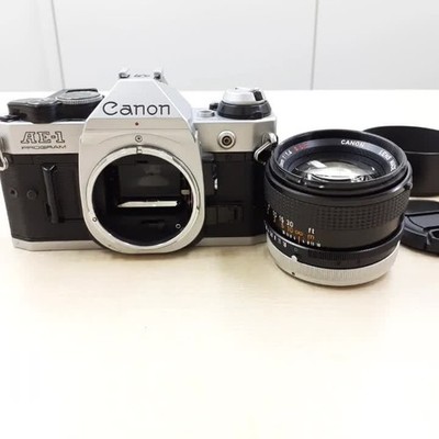 Canon AE-1 Program Film Camera FD 50mm F1.4 S.S.C O Lens From