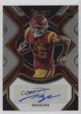 2023 Select Draft Picks Rookie Signatures Silver Prizm Travis Dye Auto fz4