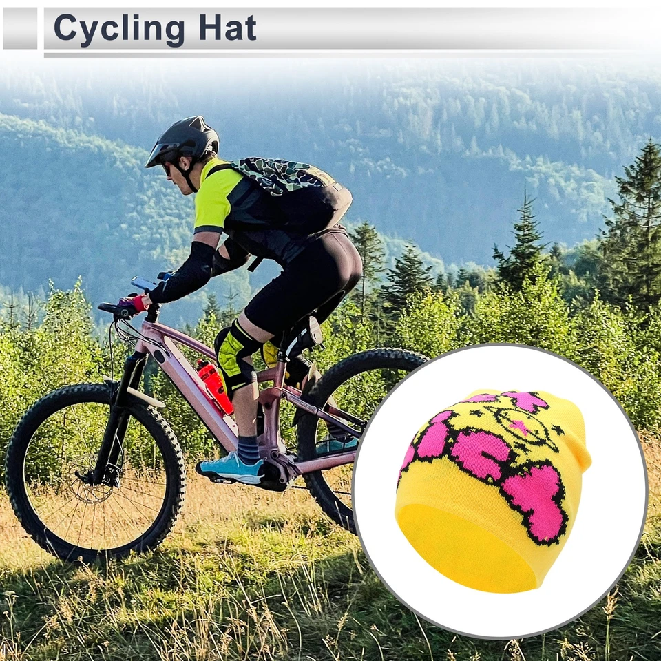 Sombrero de Ciclismo Cálido Cómodo y Transpirable GetRich Amarillo 20x21cm Foto 2 de 4