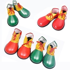 1Pair Clown Shoes Color Block Halloween Clown Dress-Up Stage Performance Party