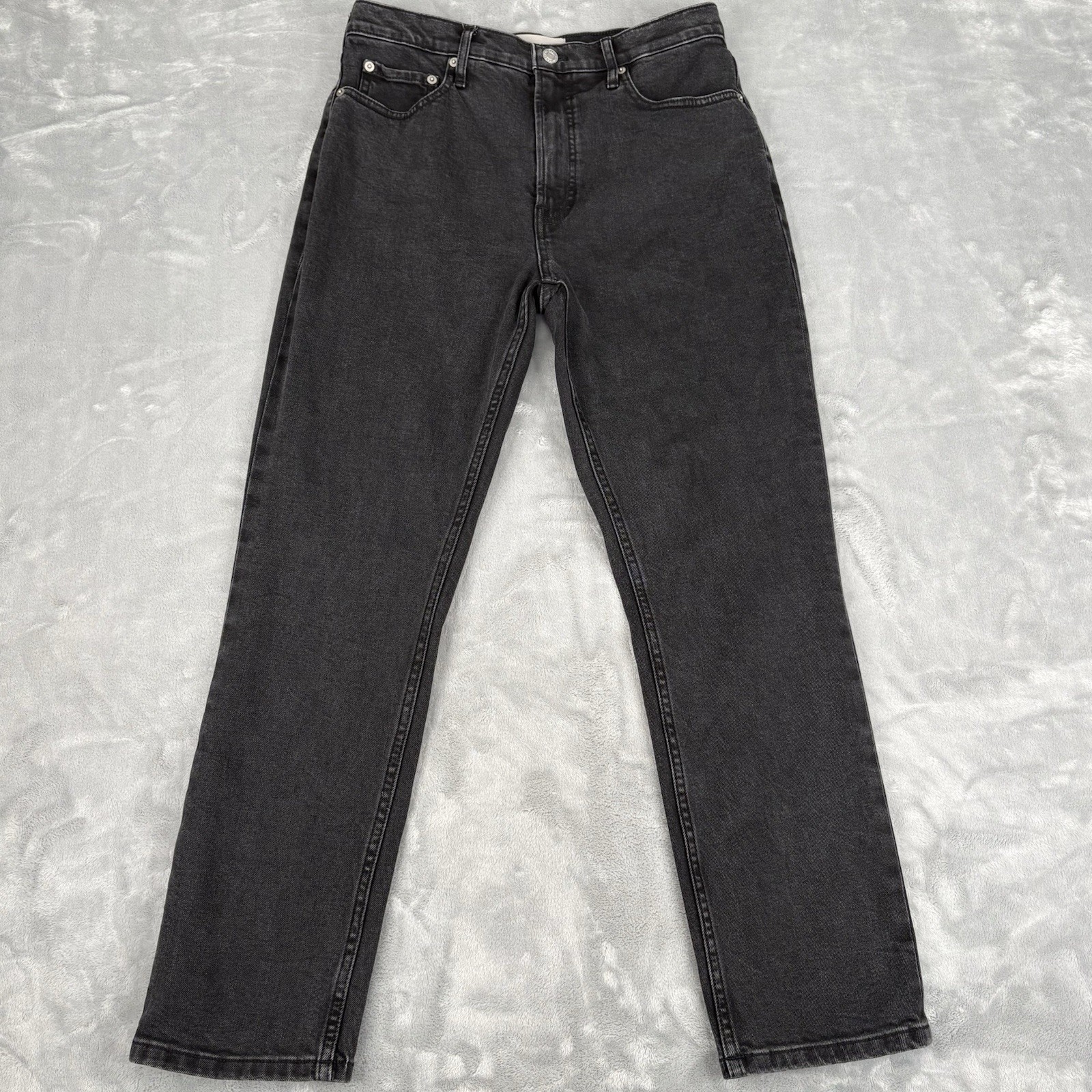 Everlane Original Cheeky Jeans Women’s 29R (30x28) Black Organic Cotton Straight