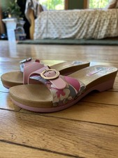 Sandalias de plataforma florales rosa Grendha Y2K vintage muy buenas para mujer 7