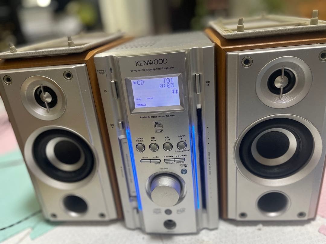 Kenwood RD-ESA5MD Mini Hi-Fi System CD MD FM AM Tested Serviced
