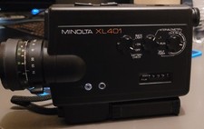 Minolta XL401 Super 8 Camera Zoom Rokkor Macro 8.5-34mm f1.2