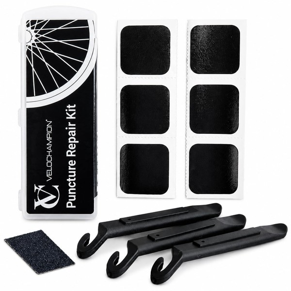 Fahrrad Flickzeug Set Selbstklebend Reifenheber Reparatur Kompakt Tragbar 9Tlg-image