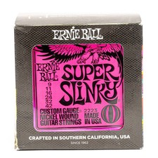 Ernie Ball 2223 Super Slinky Electric Guitar Strings .009-.042 12-Pack Bundle