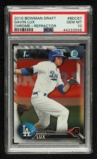 2016 Bowman Draft Chrome Picks Refractor Gavin Lux #BDC-67 PSA 10 GEM MT 5p9