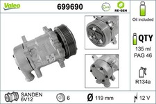 Valeo 699690 Kompressor für Klimaanlage Klimakompressor Kompressor Klima 