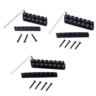 6/7/8 saitige kopflose Gitarrenbrücke & Sattel aus Kamelknochen Set für E
