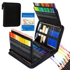 146Pcs Drawing and Sketching Colored Pencils Set, Art Supplies Include Sketch Ch