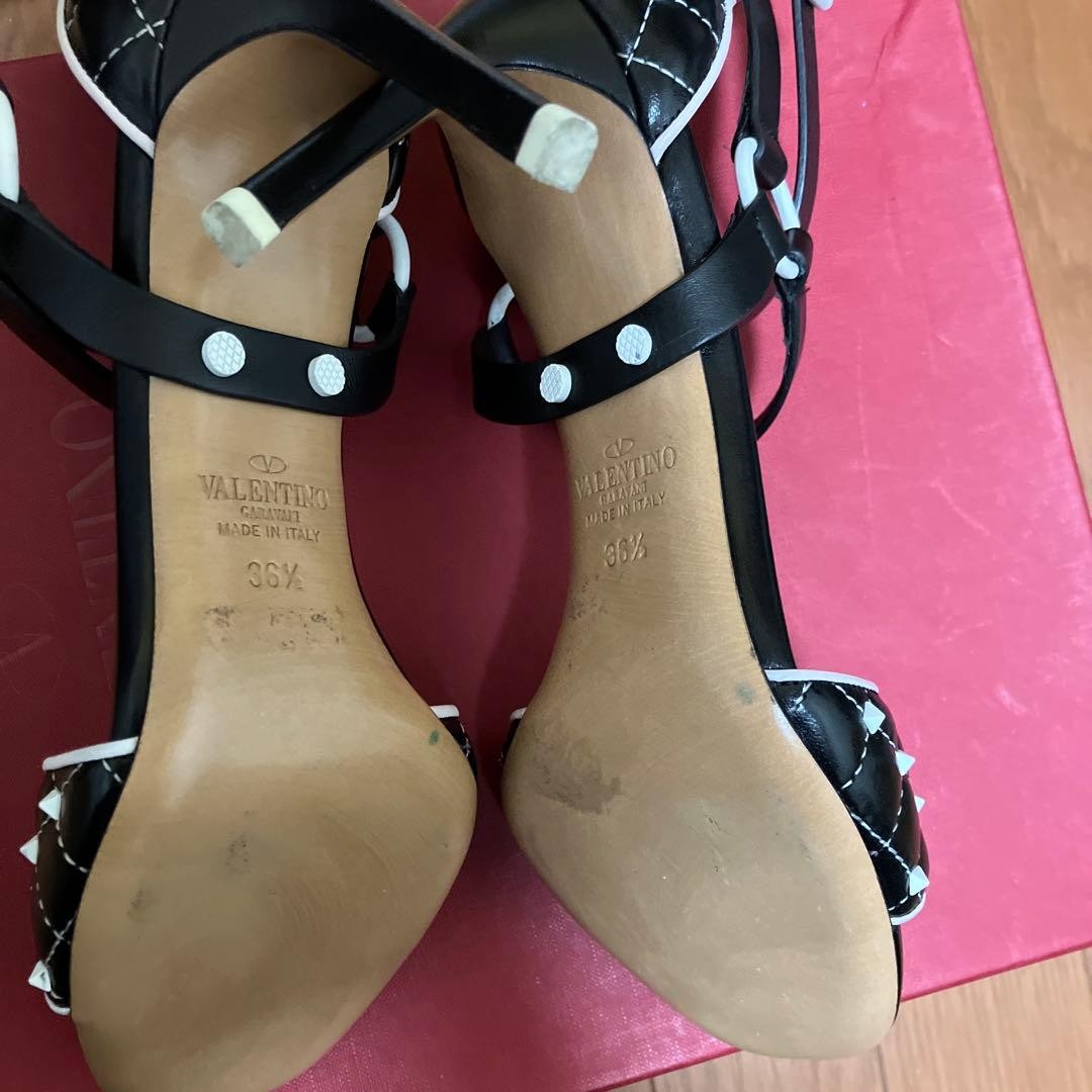Valentino Garavani Pumps Heel Leather Black/White EU36.5/US6.5 116177c thumbnail 4
