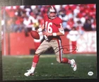 JOE MONTANA SIGNED AUTOGRAPHED 11x14 PHOTO SAN FRANCISCO 49ERS COA #A40362 AUTO