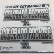 Die Cut magnet Colorado Rockies