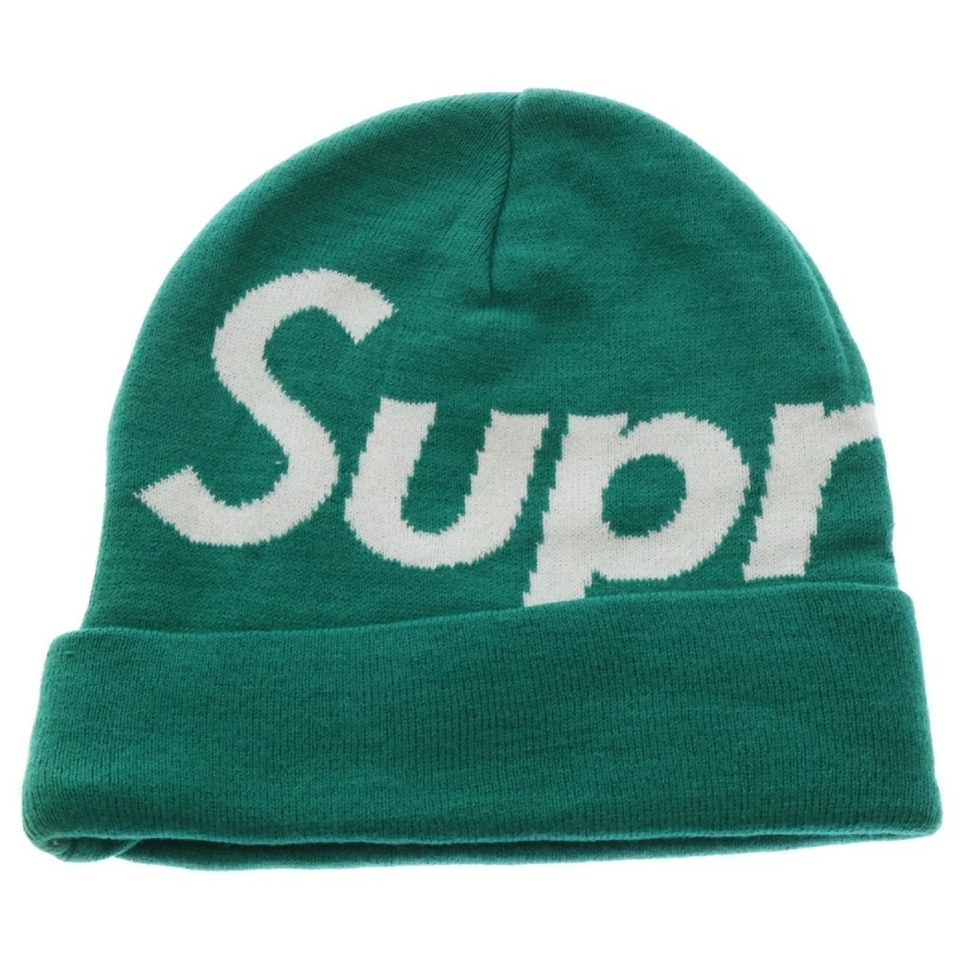 SUPREME grand logo bonnet tricot chapeau vert occasion 7d20846a24d3c27fc6ecb7b5e3f6277c