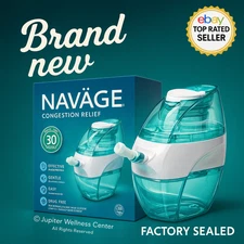 AUTHENTIC, SEALED Navage Saline Nasal Cleanser Irrigation Kit & 30 Saltpods