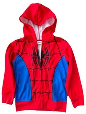 Spider-Man Kids Hoodie Jacket Full Zip Hoodie size M, Marvel