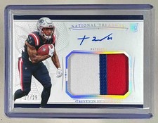 TreVeyon Henderson 2025 National Treasures Silver Crossover RC Patch Auto /25