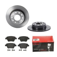 Brembo Bremsscheiben Ø253MM + BremsbelÄGe Hinten FÜR Seat Leon Skoda Octavia