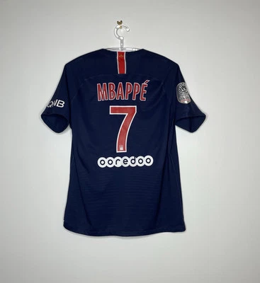 Maillot de Football MBAPPE PSG 2018 2019 Real Madrid Camiseta L Player Issue - Photo 1/4