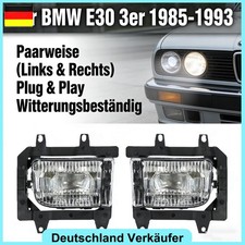 2x mit Halterung Klare Linse L+R Nebelscheinwerfer Set Für BMW E30 3er 85-93