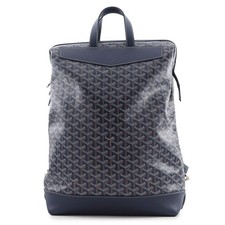 GOYARD Sisal Bread Backpack PVC/Leather Navy ...