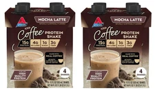 Atkins Protein Shake, Mocha Latte, Keto Friendly, Gluten Free, 8 Ct