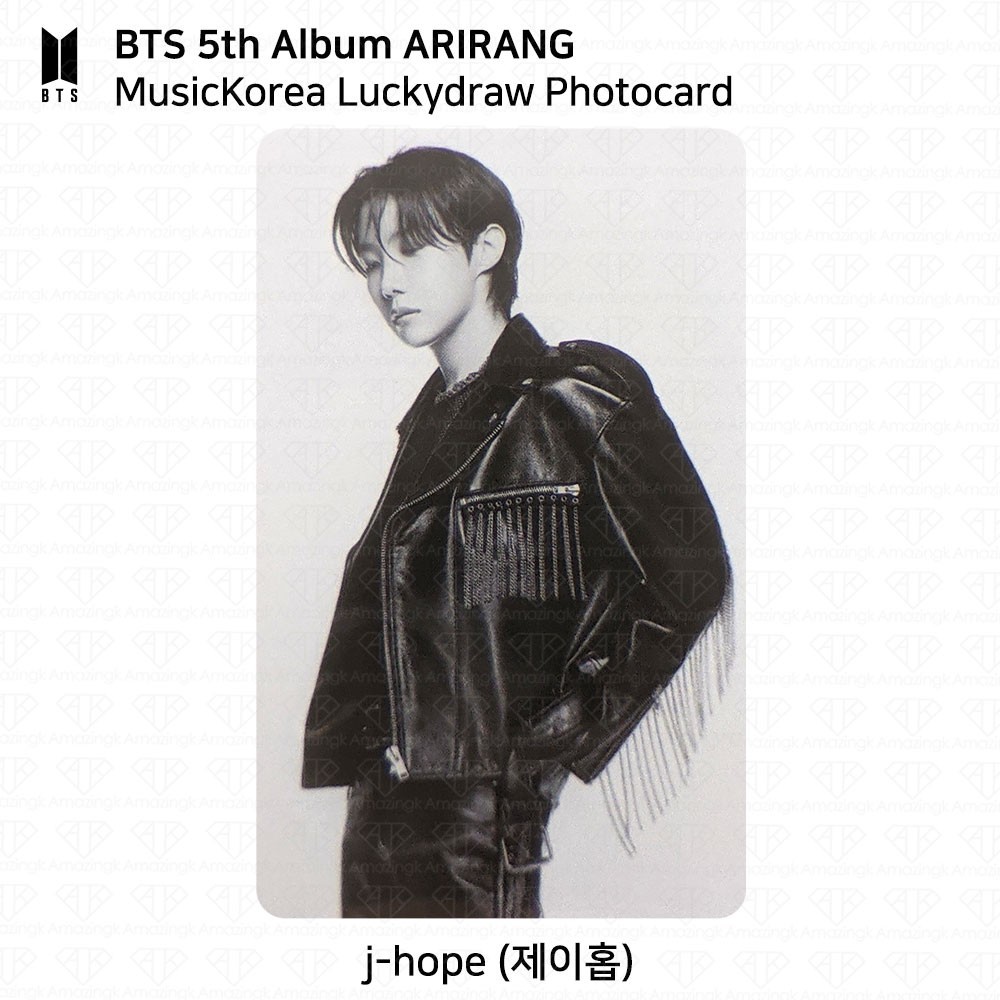 BTS 5th Album ARIRANG MusicKorea Lucky Draw Photocard Jungkook