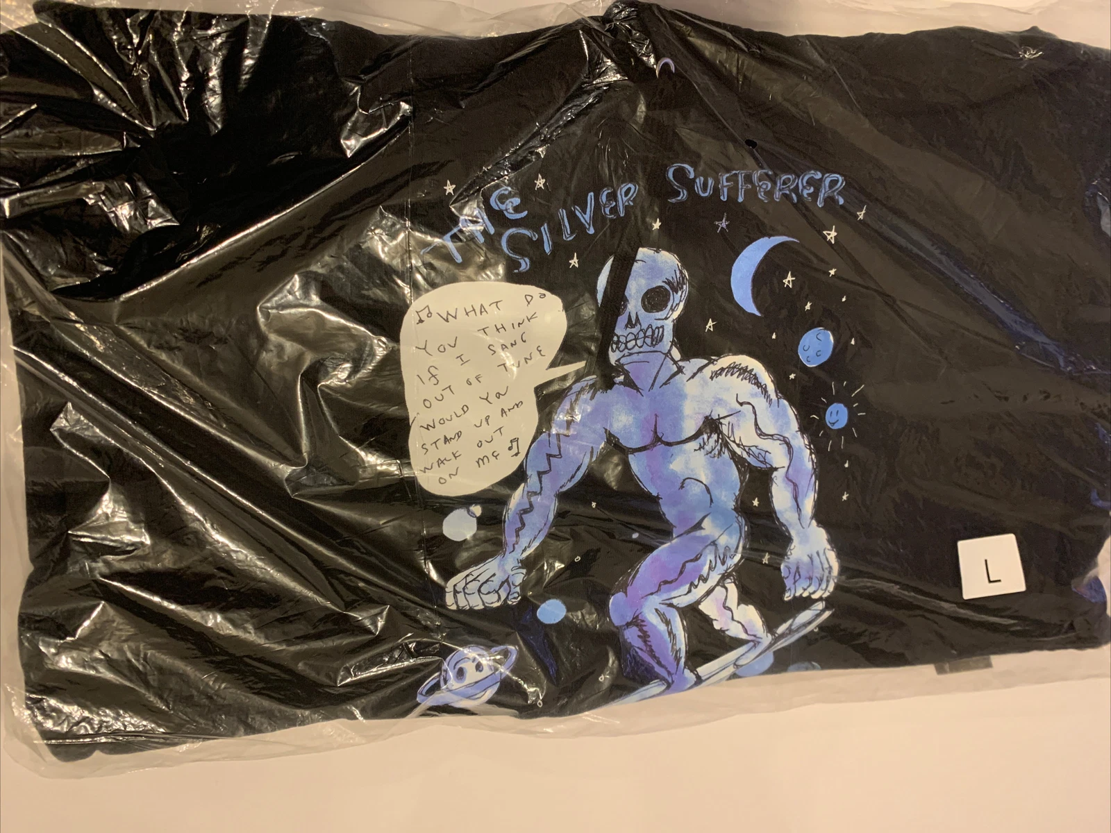 Sweat à capuche noir Supreme Daniel Johnston taille L NEUF