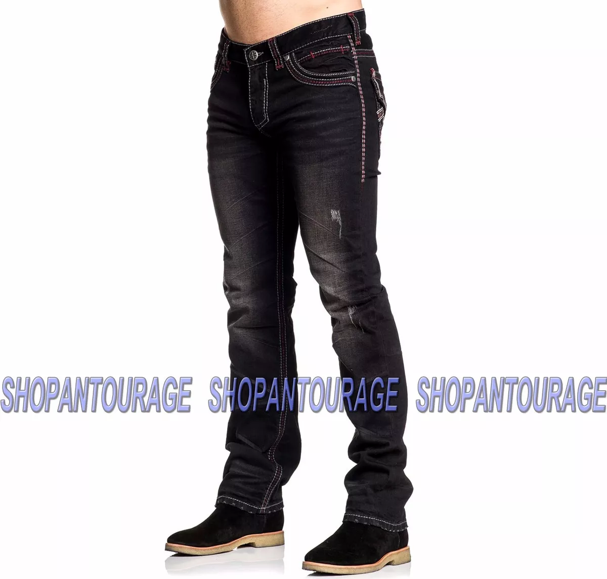 Black affliction cheap jeans