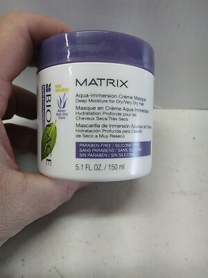 NEW.  Matrix Biolage Hydratherapie Aqua-Immersion Creme Hair Masque 5.1oz 
