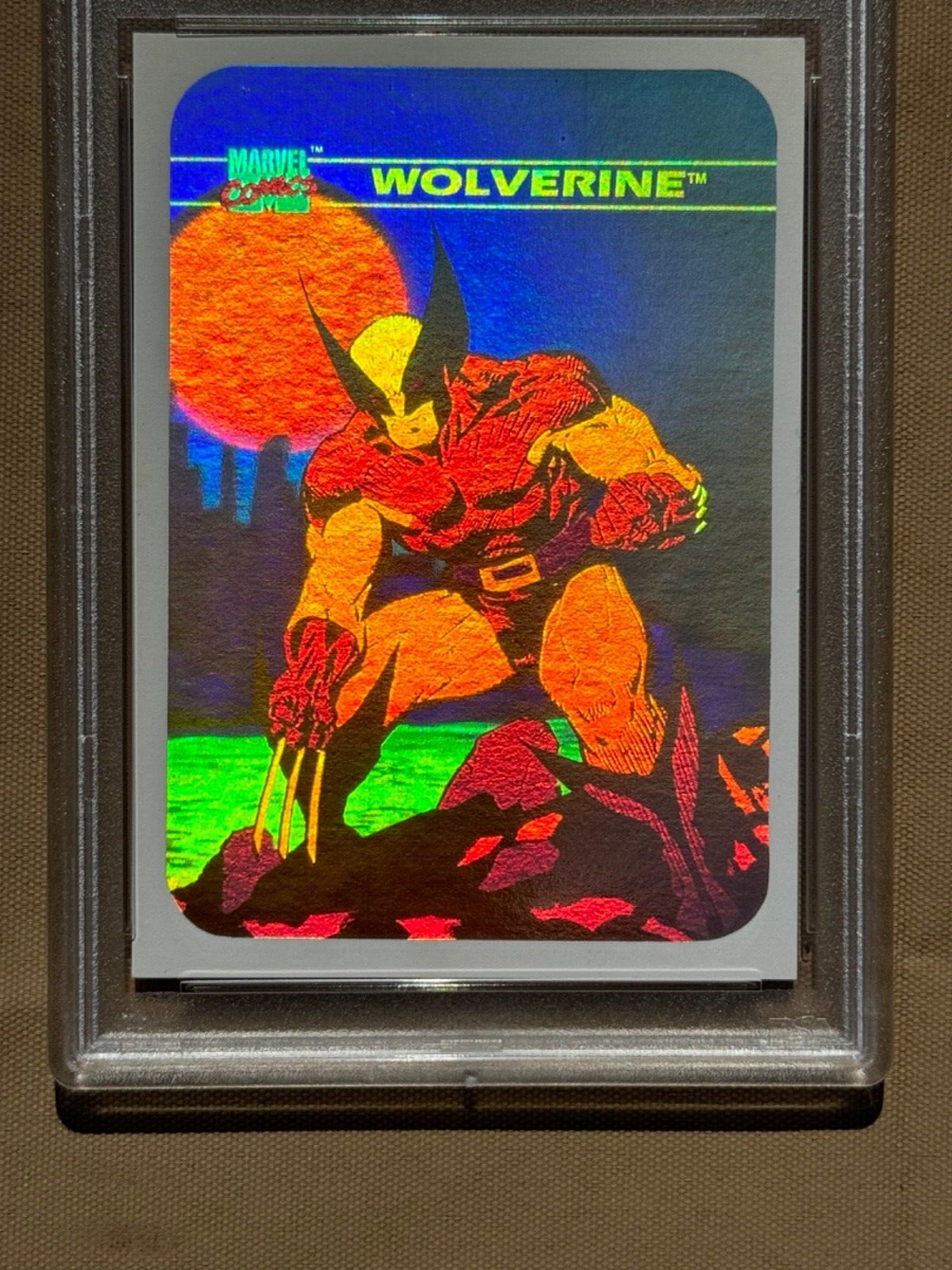 holographic wolverine card Wolverine HOLOGRAM #MH4 1990 Marvel Universe Card GRADED PSA 8 New Slab