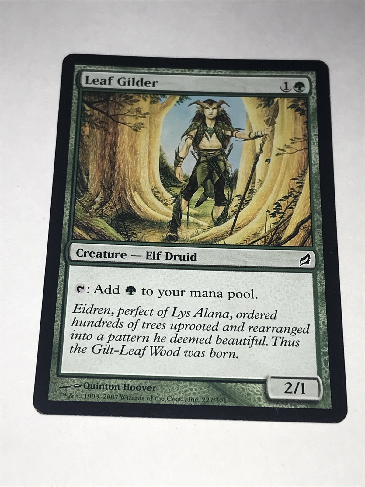 Magic the Gathering Leaf Gilder Card | eBay