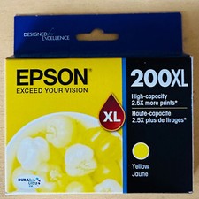 Epson 200XL Yellow Ink Cartridge High Capacity Printer XP Series Exp 10/2026