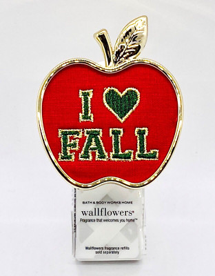 Bath & Body Works I LOVE   FALL Red Apple Wallflowers Home Fragrance Plug In
