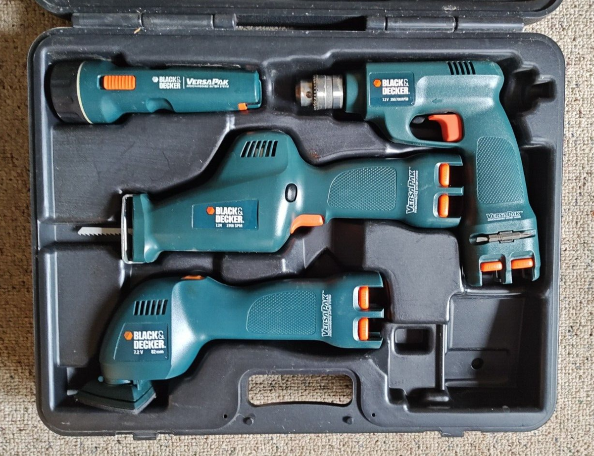 BLACK & DECKER VersaPak - Drill VP820 - Sander VP510 - Saw VP650