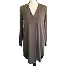 ZOA New York Shirtdress Women’s Size Small Olive Green Long Sleeves NWT