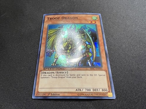 Yu-Gi-Oh! Troop Dragon SBSC-EN006 Super Rare 1st Edition Near Mint/Mint x1 - Picture 2 of 4
