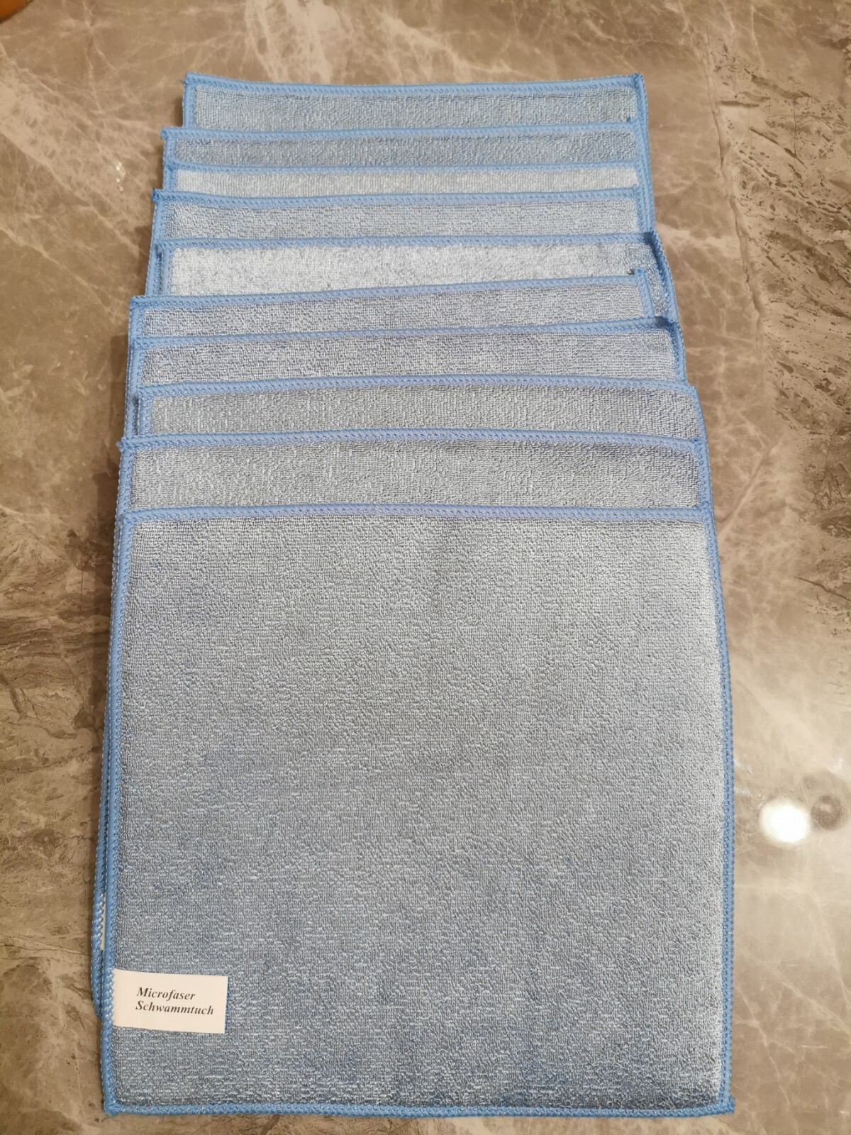 Culiclean Microfibre Sponge Cleaning Cloth 23x23cm Blue 10 items