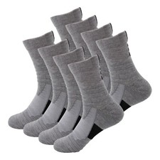8 Pairs Mens Athletic Cotton Casual Long Sport Work Crew Socks Size 9-11 6-12