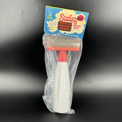 Vintage Anro Sudsy Fountain Brush Bottle NOS Style 104 Carpet/Upholstery Pink