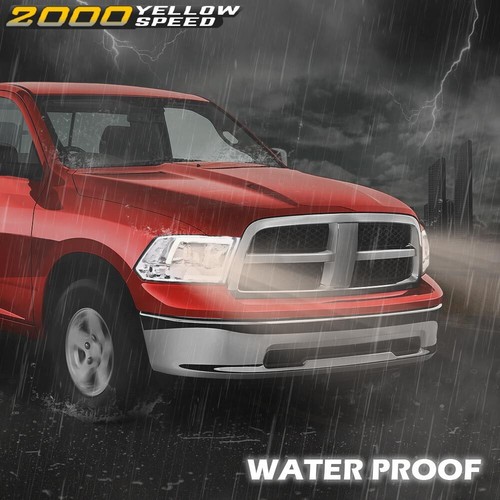 Chrome LED DRL Projector Headlights Fit For 2009-2012 Dodge Ram 1500 2500 3500 - Picture 8 of 10